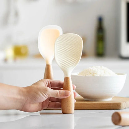 Premium Non-Stick Silicone Rice Spoon – Durable Anti-Scalding Kitchen Gadget