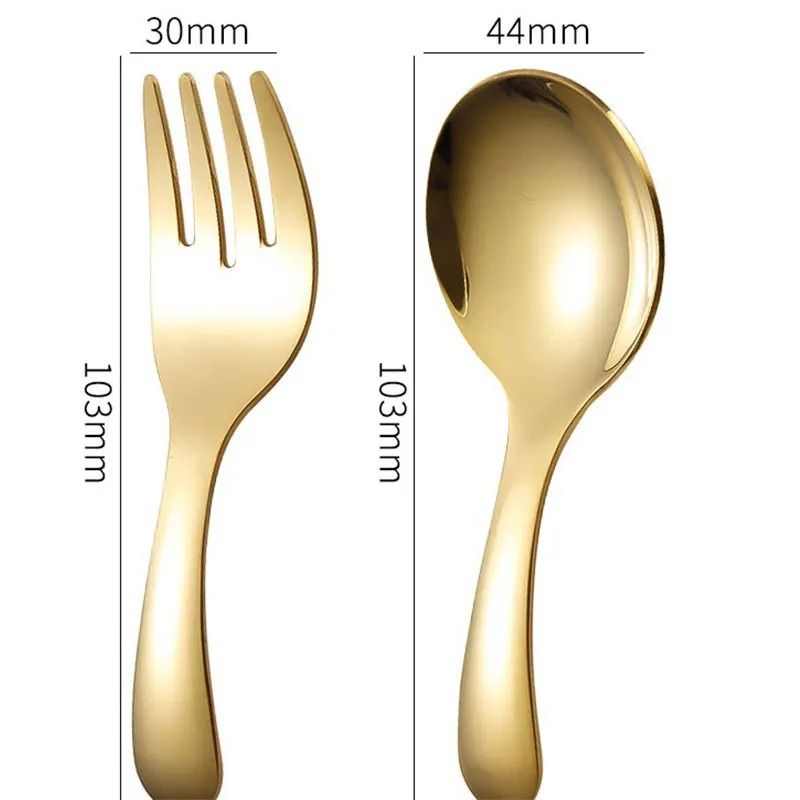 Professional 304 Stainless Steel Portable Children's Tableware – Compact Outdoor Dining Set