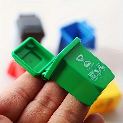 5 Piece Mini Garbage Sorting Trash Can Set