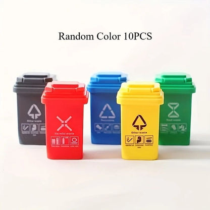 5 Piece Mini Garbage Sorting Trash Can Set