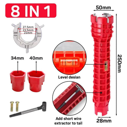 14 In 1 Faucet Sink Wrench Plumbing Repair and Installation Tool Kit