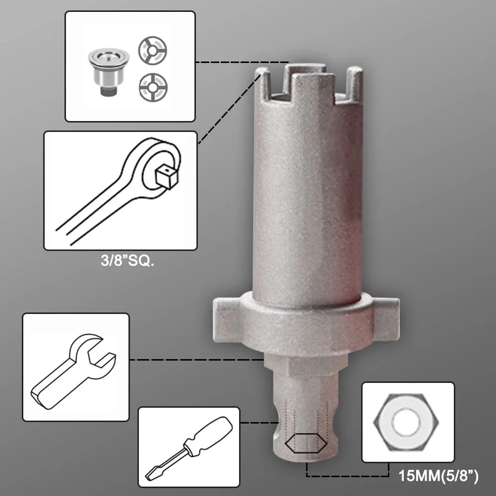 14 In 1 Faucet Sink Wrench Plumbing Repair and Installation Tool Kit
