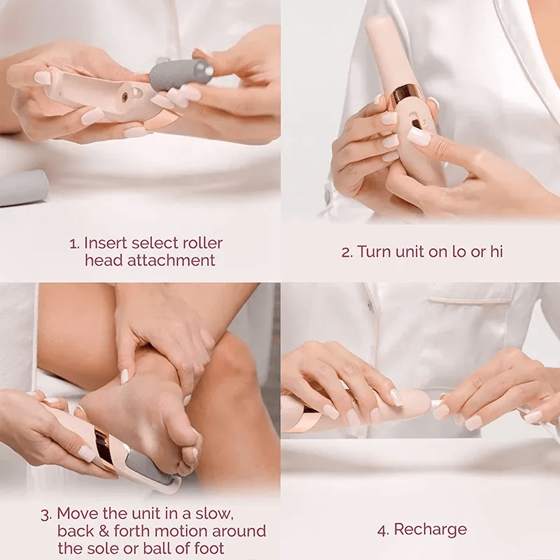 Professional Electric Pedicure Tool Film Foot Dead Skin Callus Remover Feet Exfoliator Pumice Stone Device for Heels