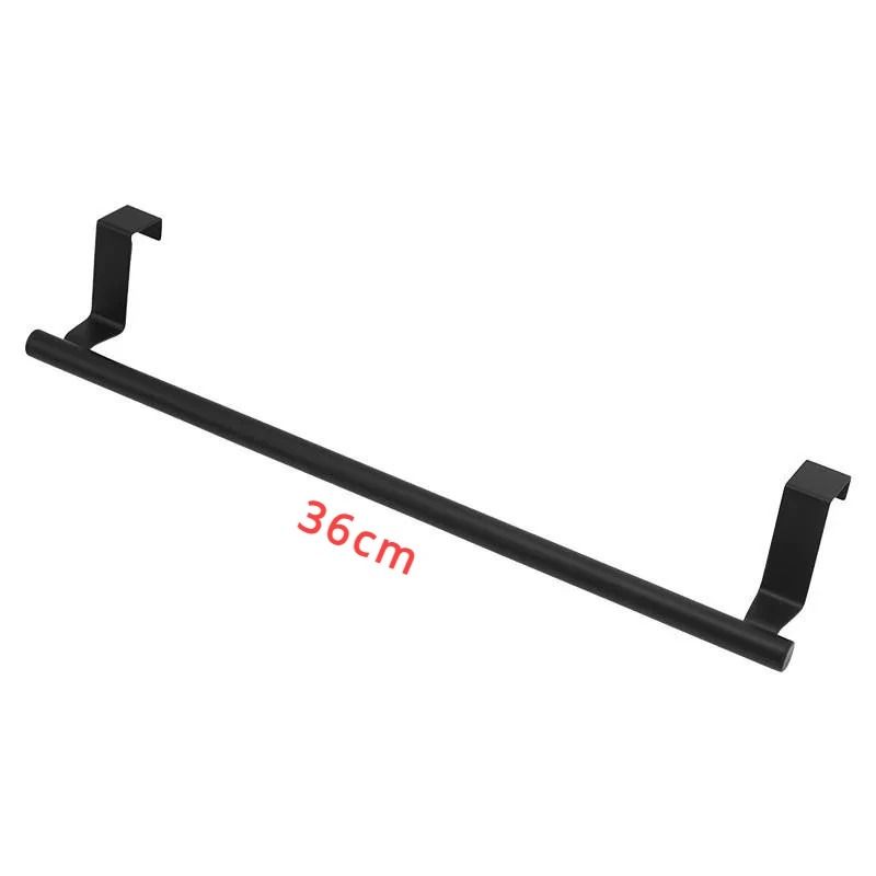 Over Cabinet Towel Rack Punch Free Steel Towel Rod Organizer