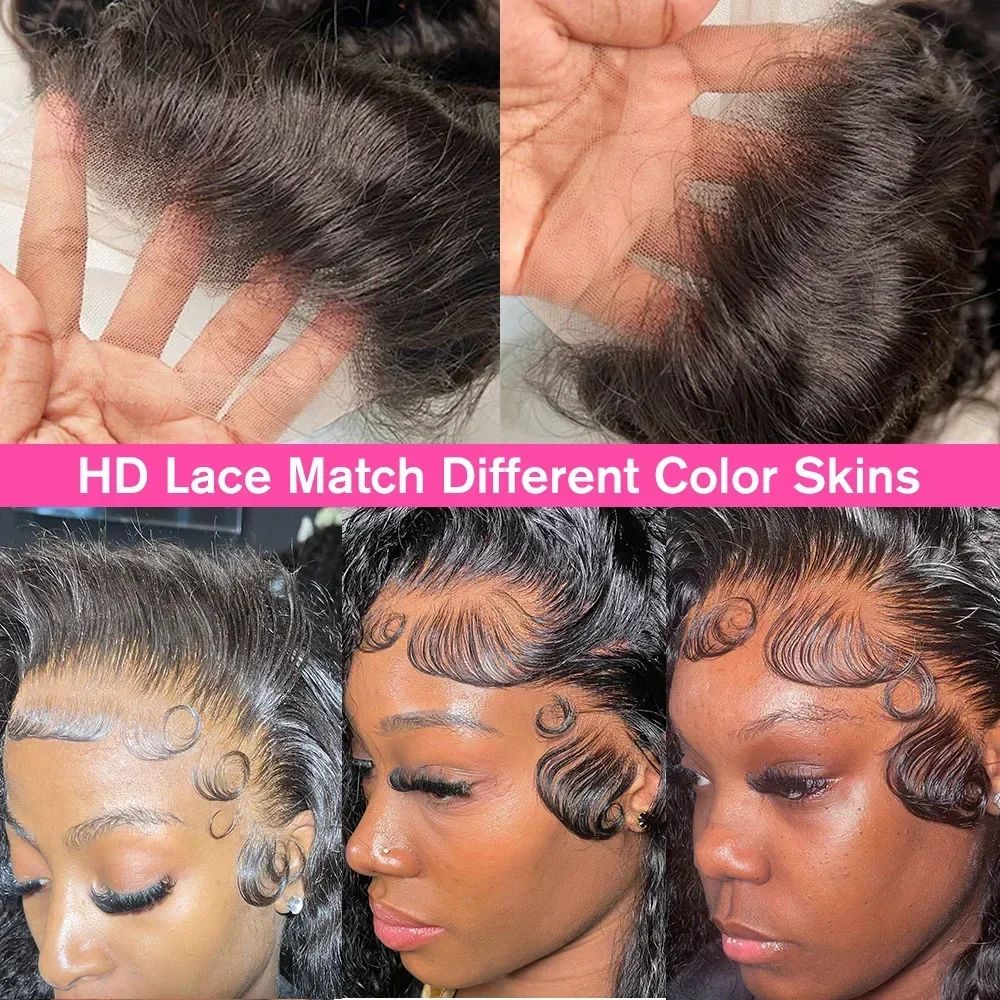 Kinky Curly 13x6 HD Lace Frontal Glueless Human Hair Wig – 4C Afro Curly Volume
