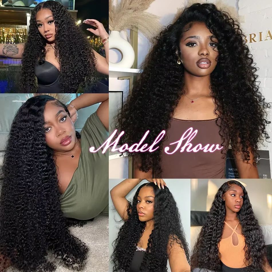 Luvin Deep Wave Raw Virgin Human Hair Bundles (30–34 Inch) Double Weft Weave