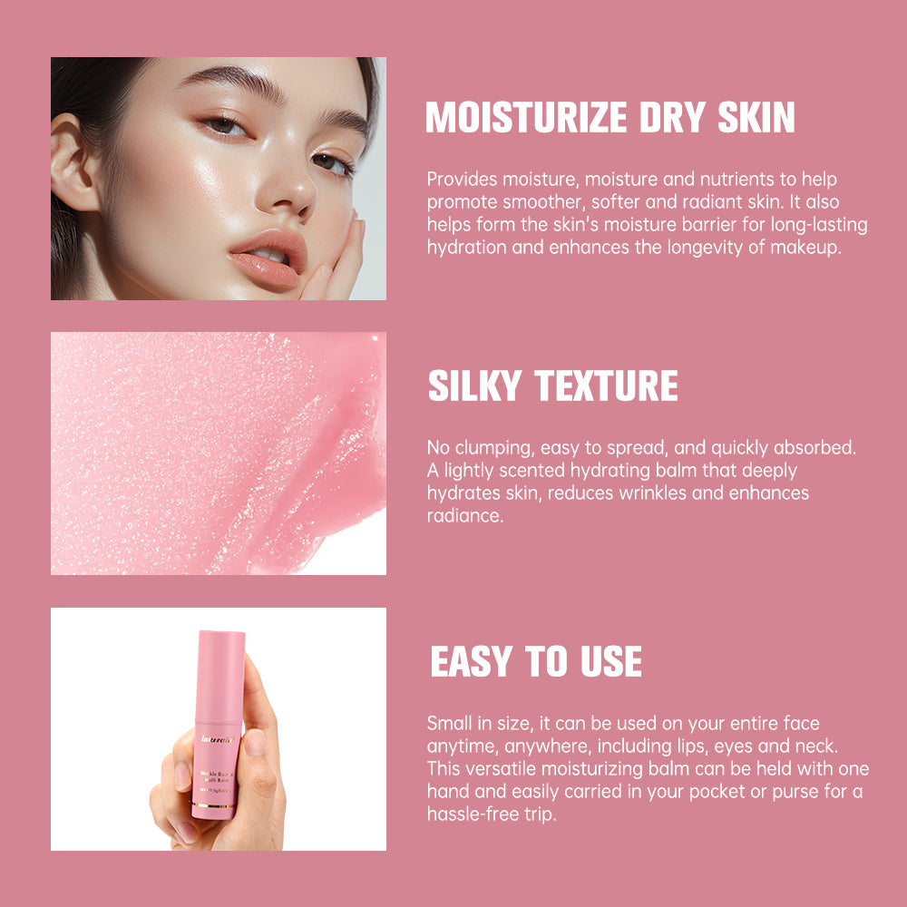 Korean Multi Balm Stick, Moisturizing Wrinkle Bounce Balm, Collagen Multi Cream for Dull Skin