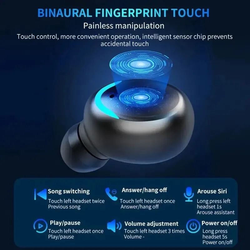F9 Wireless Bluetooth Earbuds With Display