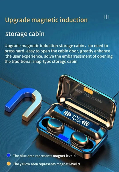F9 Wireless Bluetooth Earbuds With Display