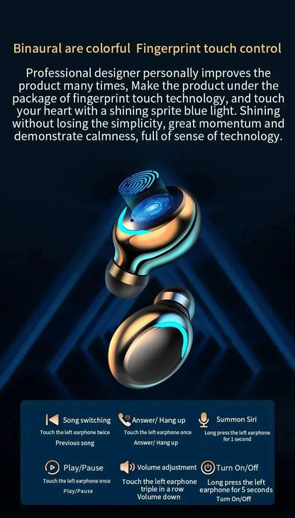 F9 Wireless Bluetooth Earbuds With Display