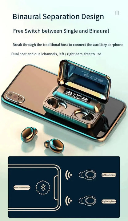 F9 Wireless Bluetooth Earbuds With Display