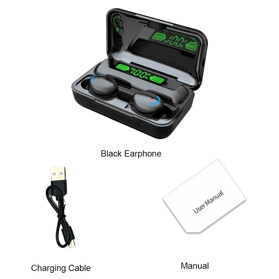 F9 Wireless Bluetooth Earbuds With Display