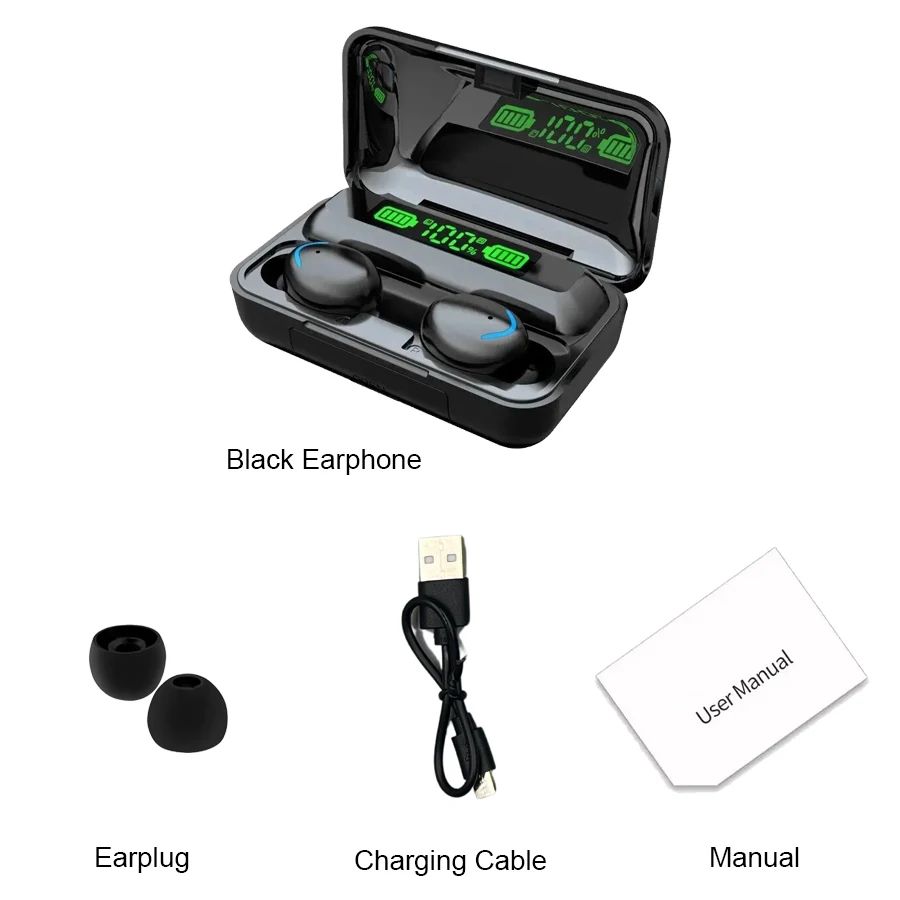 F9 Wireless Bluetooth Earbuds With Display