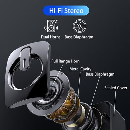 Computer Speakers for PC, HIFI Stereo Sound Box with LED Light, USB Wired Microphone for Desktop Computers