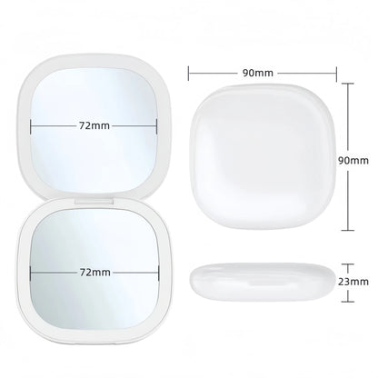LED Double Sided Makeup Mirror With 3X Magnification USB Rechargeable Lighted Vanity Mirror