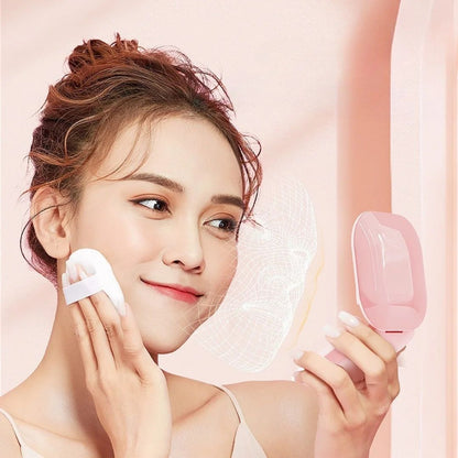 LED Double Sided Makeup Mirror With 3X Magnification USB Rechargeable Lighted Vanity Mirror