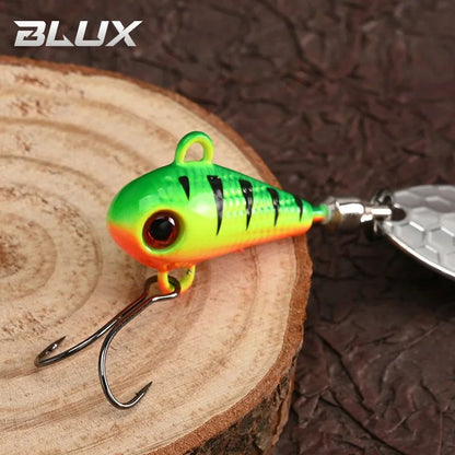 BLUX Spintail Jig Tail Spinner Lure, Long-Cast Metal Vibe with Copper Blade (4.5g/7g/11g)