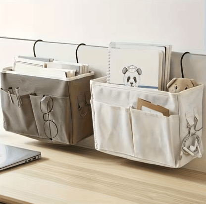 Minimalist Bedhead Storage Rack and Wall Mounted Bedside Basket