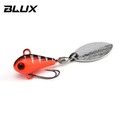 BLUX Spintail Jig Tail Spinner Lure, Long-Cast Metal Vibe with Copper Blade (4.5g/7g/11g)