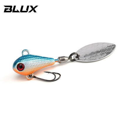 BLUX Spintail Jig Tail Spinner Lure, Long-Cast Metal Vibe with Copper Blade (4.5g/7g/11g)