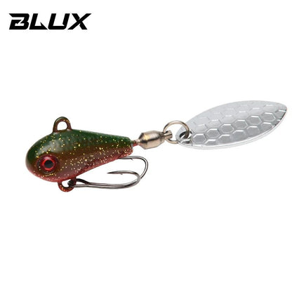 BLUX Spintail Jig Tail Spinner Lure, Long-Cast Metal Vibe with Copper Blade (4.5g/7g/11g)
