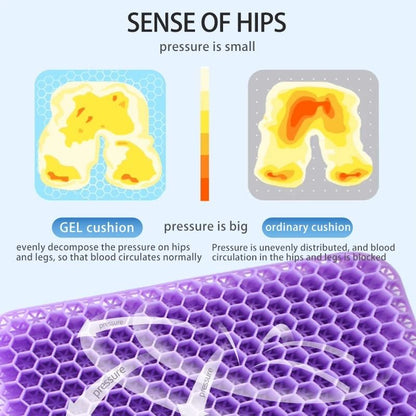 Ergonomic Honeycomb Gel Seat Cushion