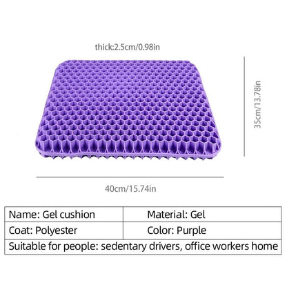 Ergonomic Honeycomb Gel Seat Cushion