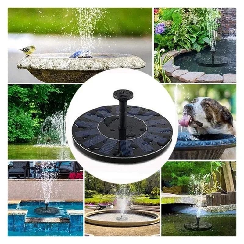 Solar-Powered Floating Fountain – Eco-Friendly Water Feature for Bird Baths & Ponds