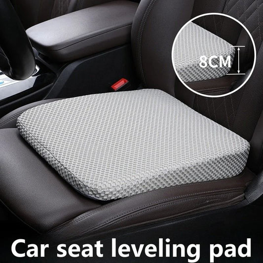 Thickened Memory Foam Car Seat Height Pad – Beveled Ergonomic Leveling Cushion