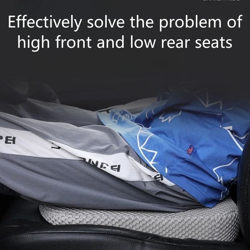 Thickened Memory Foam Car Seat Height Pad – Beveled Ergonomic Leveling Cushion