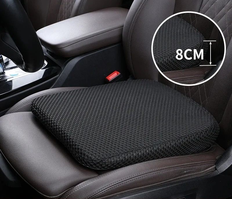 Thickened Memory Foam Car Seat Height Pad – Beveled Ergonomic Leveling Cushion