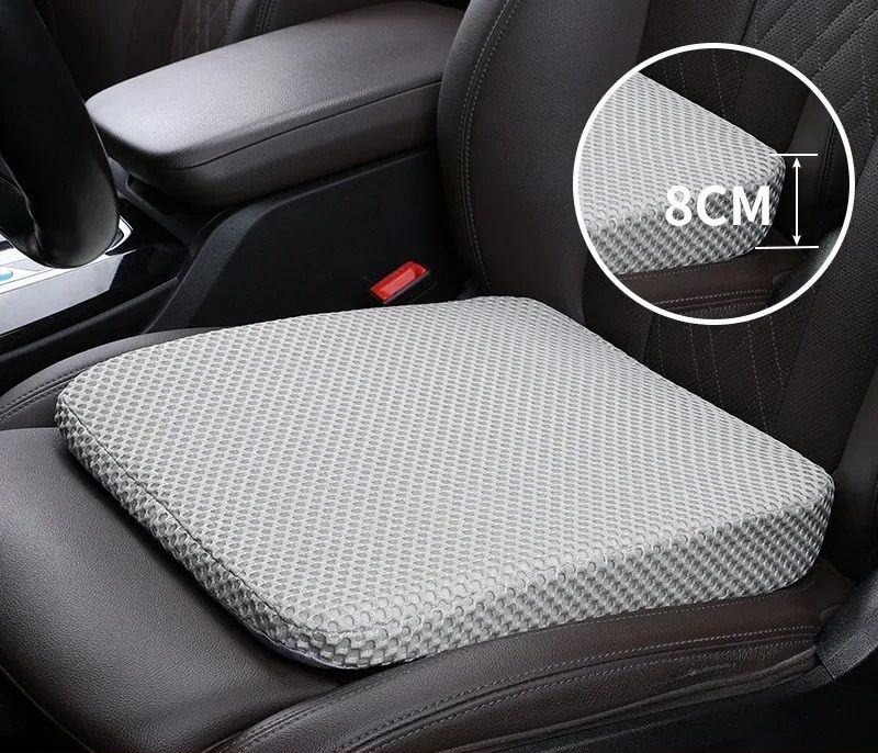 Thickened Memory Foam Car Seat Height Pad – Beveled Ergonomic Leveling Cushion