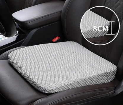 Thickened Memory Foam Car Seat Height Pad – Beveled Ergonomic Leveling Cushion