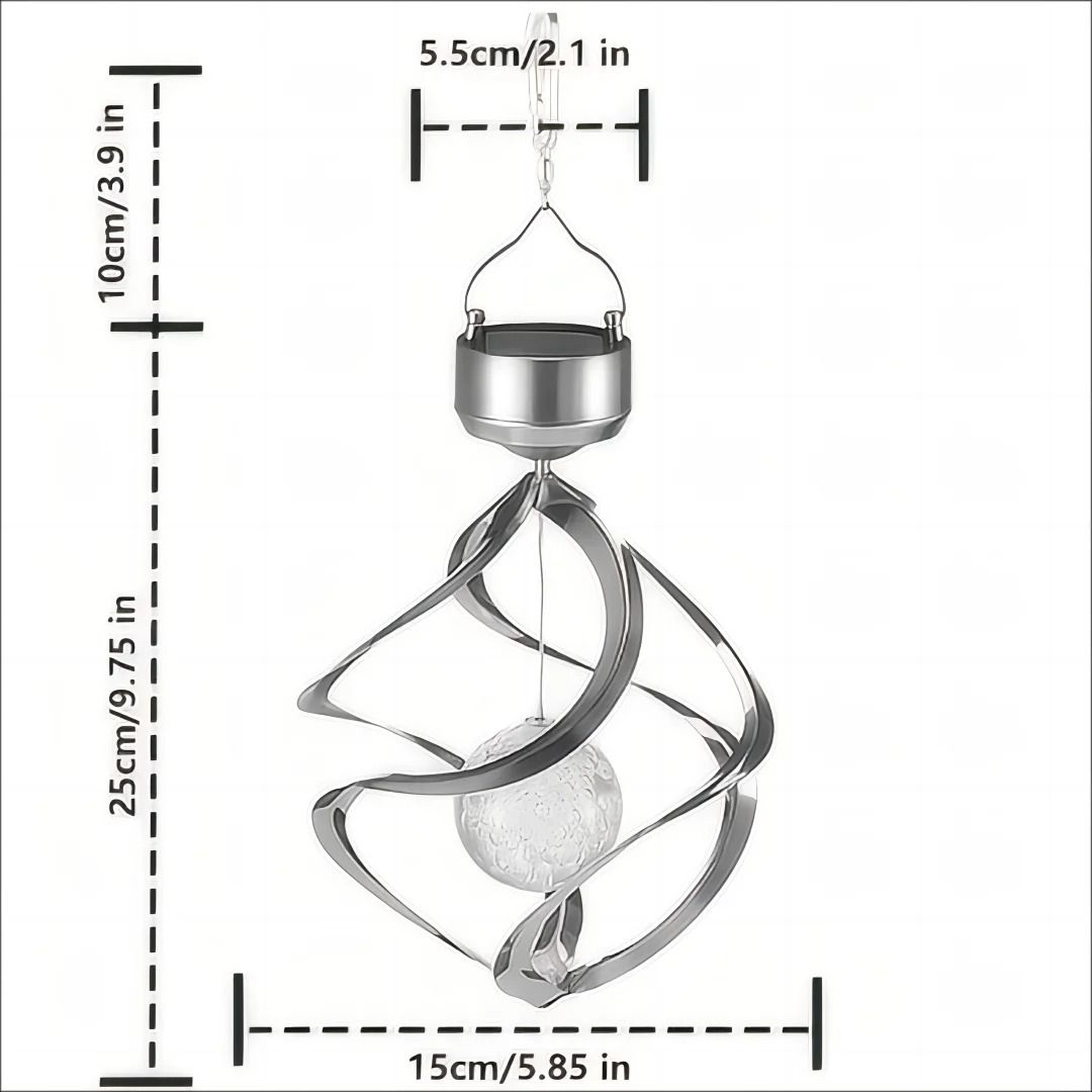 Solar Wind Chime Pendant Light Outdoor Garden Decorative Solar Light