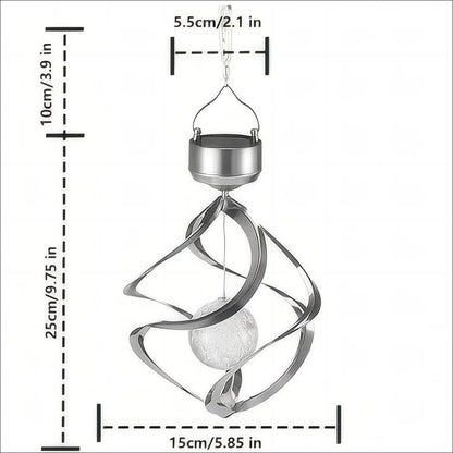 Solar Wind Chime Pendant Light Outdoor Garden Decorative Solar Light