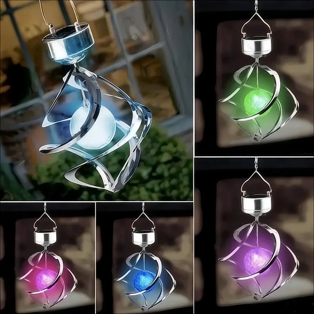 Solar Wind Chime Pendant Light Outdoor Garden Decorative Solar Light