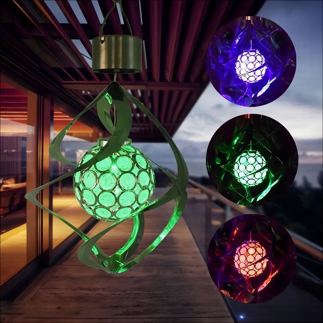 Solar Wind Chime Pendant Light Outdoor Garden Decorative Solar Light