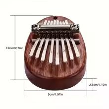 8-Key Mini Kalimba Thumb Piano Water Drop Portable Musical Instrument