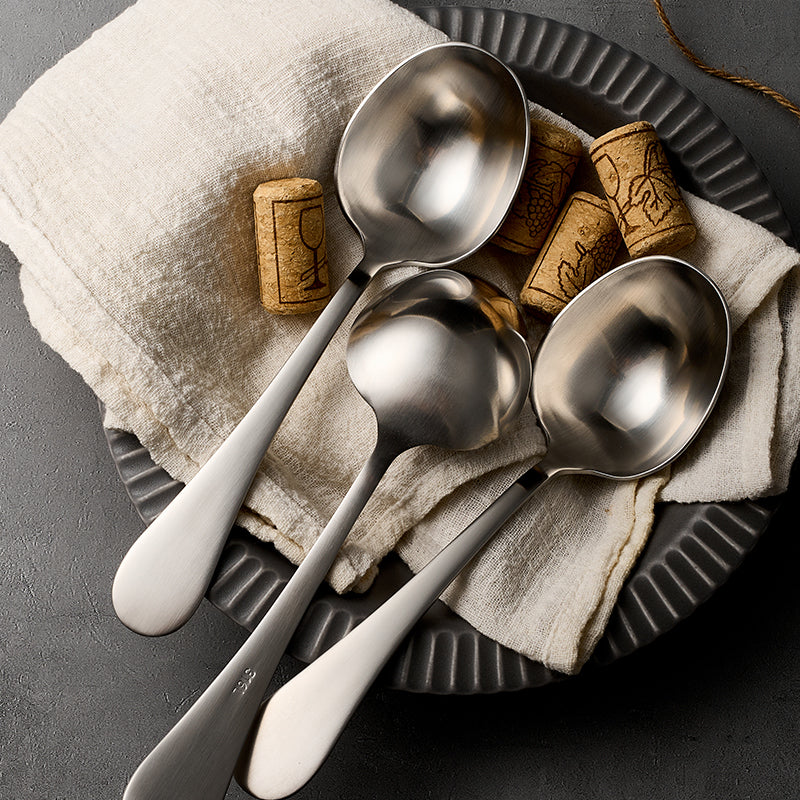 Deep Round Soup Spoons, Stainless Steel Large Soup Spoons for Cereal, Bouillon, Milk Soup, Perfect for Dinner Guests