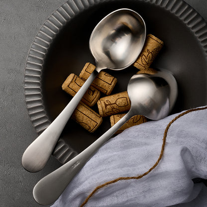 Deep Round Soup Spoons, Stainless Steel Large Soup Spoons for Cereal, Bouillon, Milk Soup, Perfect for Dinner Guests