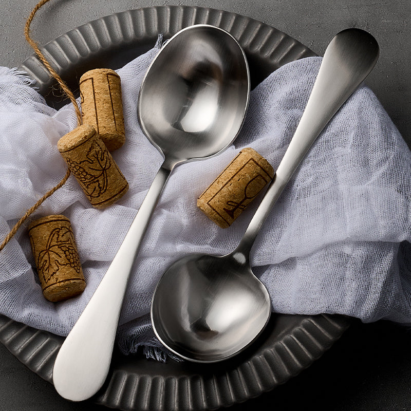 Deep Round Soup Spoons, Stainless Steel Large Soup Spoons for Cereal, Bouillon, Milk Soup, Perfect for Dinner Guests