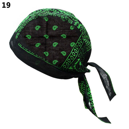 Adjustable Chemo Cap for Men Women, Quick Dry Pirate Hat, Outdoor Sport Bandana Cycling Headscarf