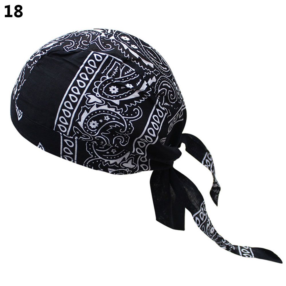 Adjustable Chemo Cap for Men Women, Quick Dry Pirate Hat, Outdoor Sport Bandana Cycling Headscarf