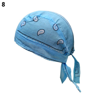 Adjustable Chemo Cap for Men Women, Quick Dry Pirate Hat, Outdoor Sport Bandana Cycling Headscarf