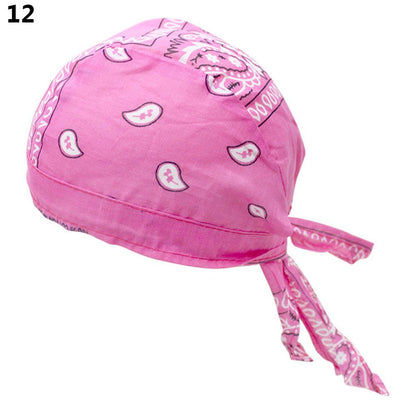 Adjustable Chemo Cap for Men Women, Quick Dry Pirate Hat, Outdoor Sport Bandana Cycling Headscarf
