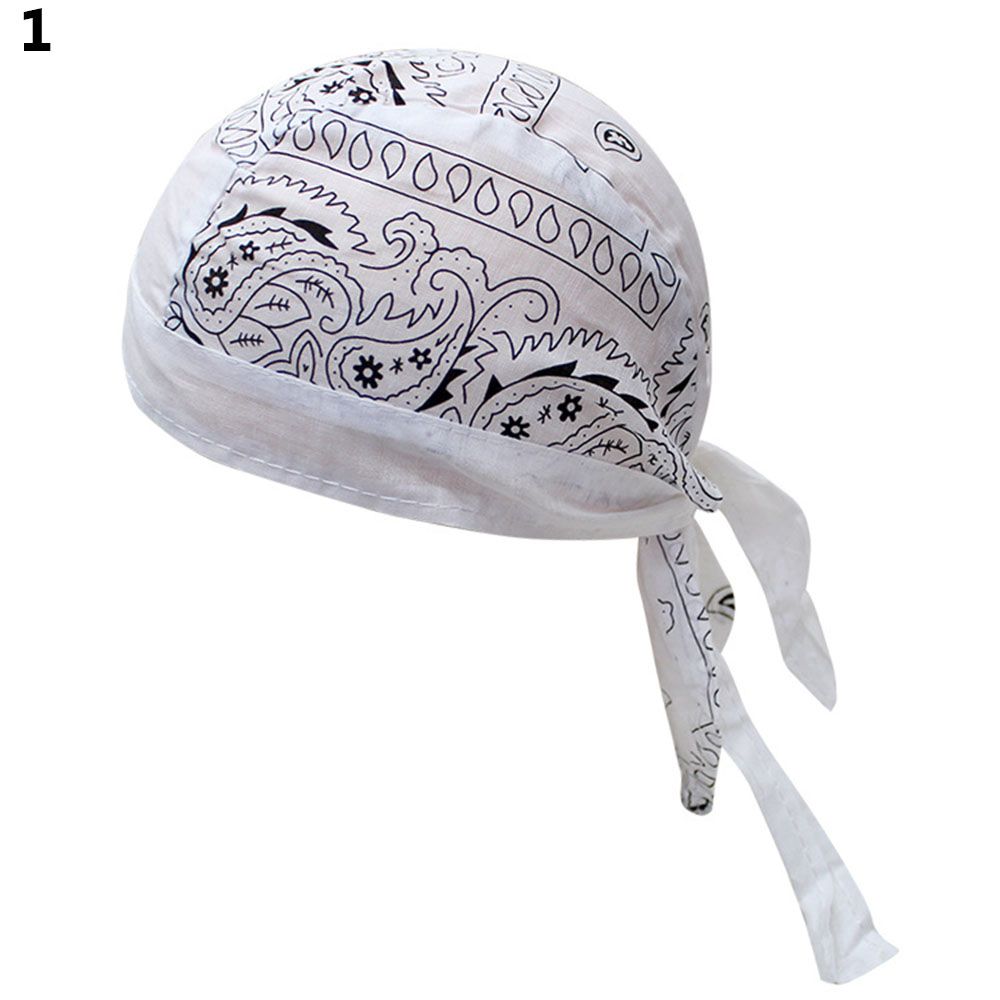 Adjustable Chemo Cap for Men Women, Quick Dry Pirate Hat, Outdoor Sport Bandana Cycling Headscarf