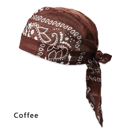 Adjustable Chemo Cap for Men Women, Quick Dry Pirate Hat, Outdoor Sport Bandana Cycling Headscarf