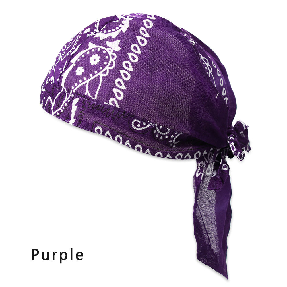 Adjustable Chemo Cap for Men Women, Quick Dry Pirate Hat, Outdoor Sport Bandana Cycling Headscarf