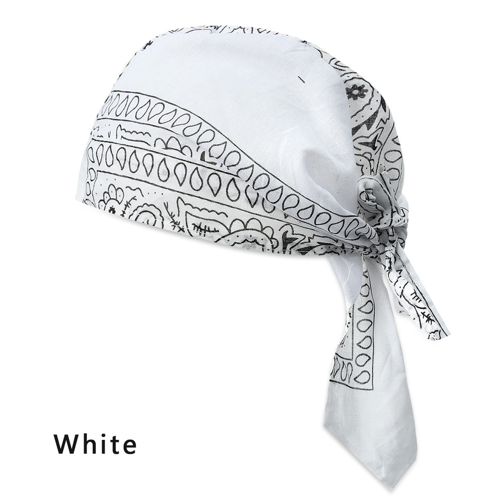 Adjustable Chemo Cap for Men Women, Quick Dry Pirate Hat, Outdoor Sport Bandana Cycling Headscarf