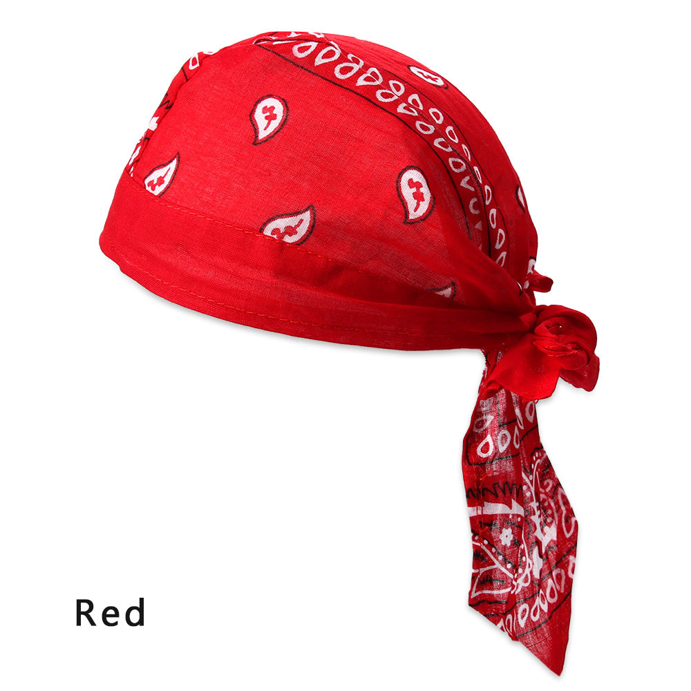 Adjustable Chemo Cap for Men Women, Quick Dry Pirate Hat, Outdoor Sport Bandana Cycling Headscarf